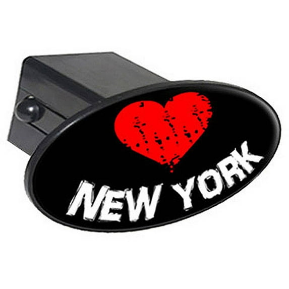 New York Love Heart 2" Oval Tow Trailer Hitch Cover Plug Insert