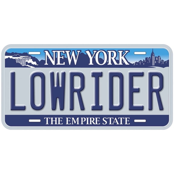 New York Lowrider Novelty Car Auto License Plate
