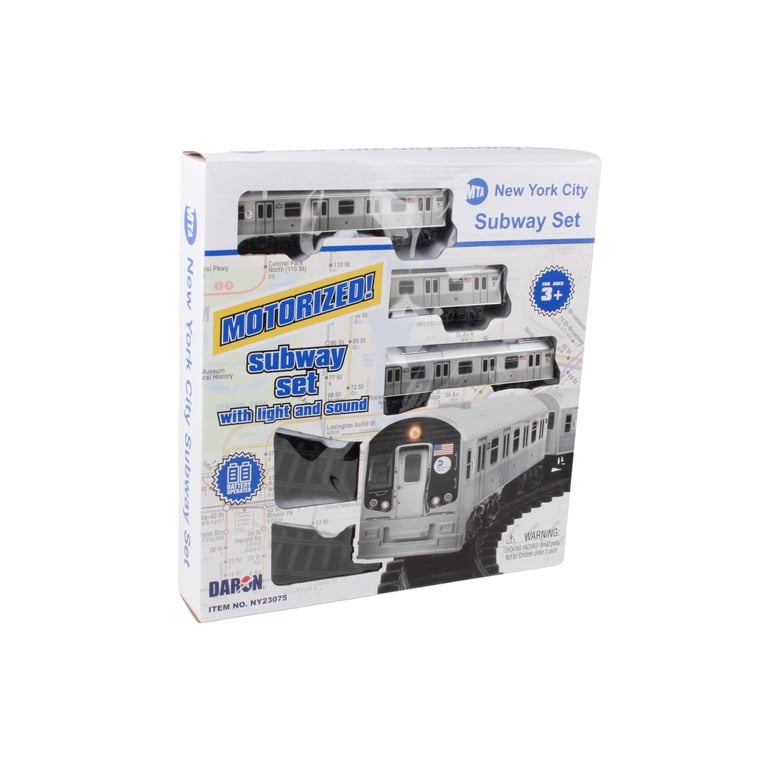 Daron New York MTA Battery Operated Train Set, 3pk with Track 39