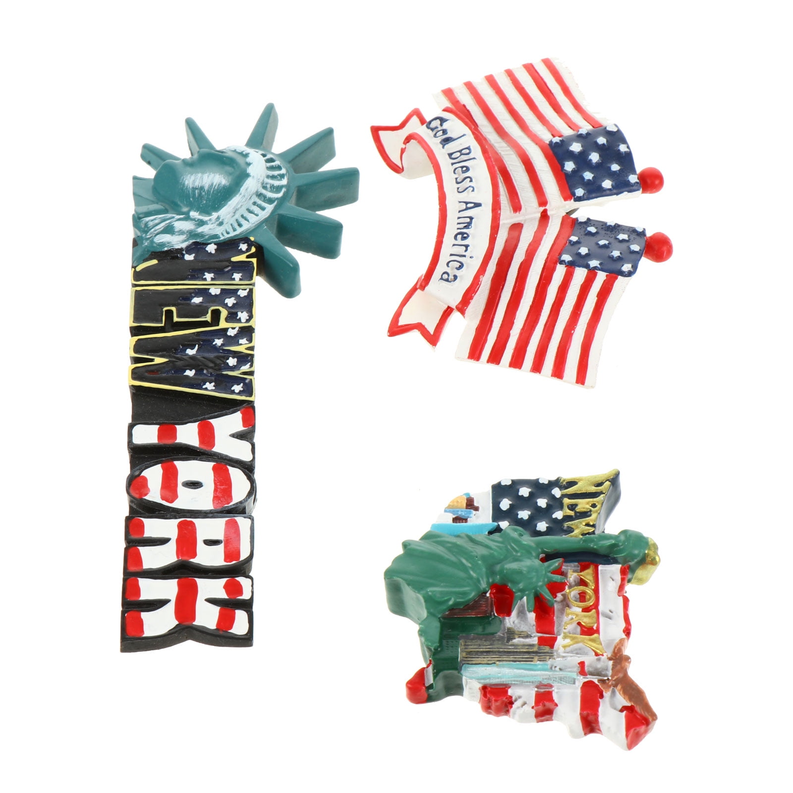 New York 4th of July Home Decor Usa Fridge White Board for