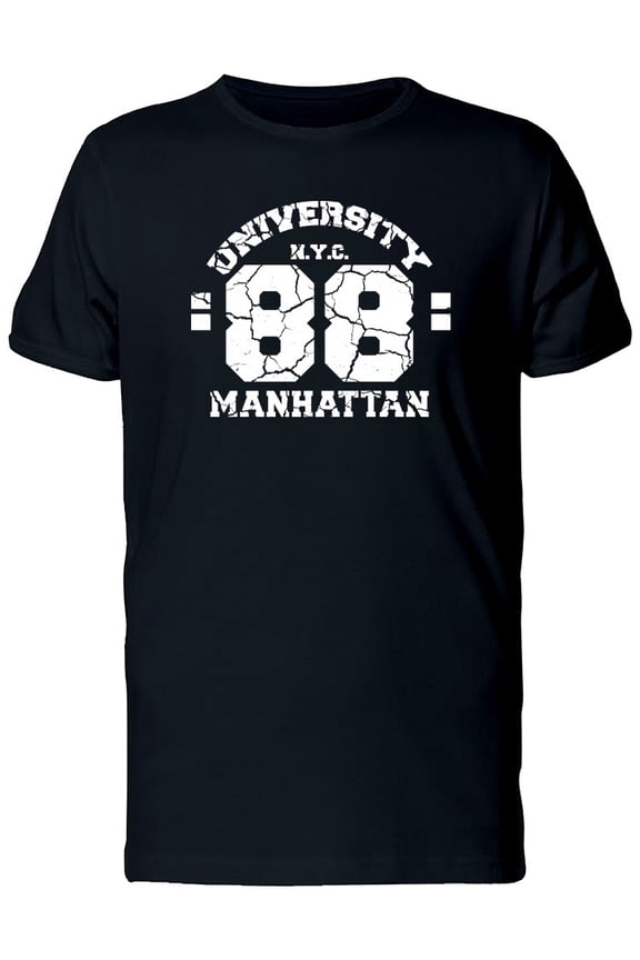 New York Manhattan University T-Shirt Men -Image by Shutterstock, Male Medium