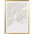 thumbnail image 1 of New York Map Framed Art Modern Wall Decor, 1 of 15