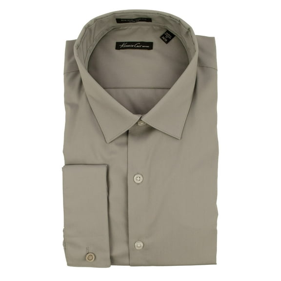 New York Men's Stretch Slim Fit French Cuff Sleeve Shirt M 17(34/35)