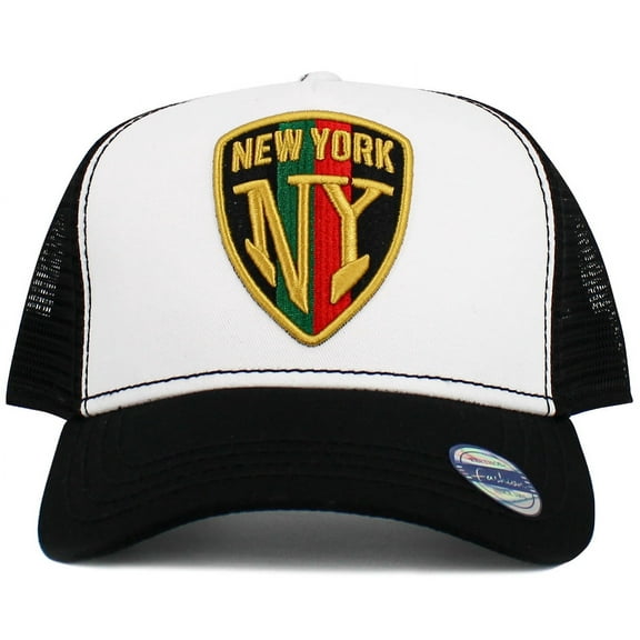 New York Mesh Back Trucker Baseball Cap Hat Snapback