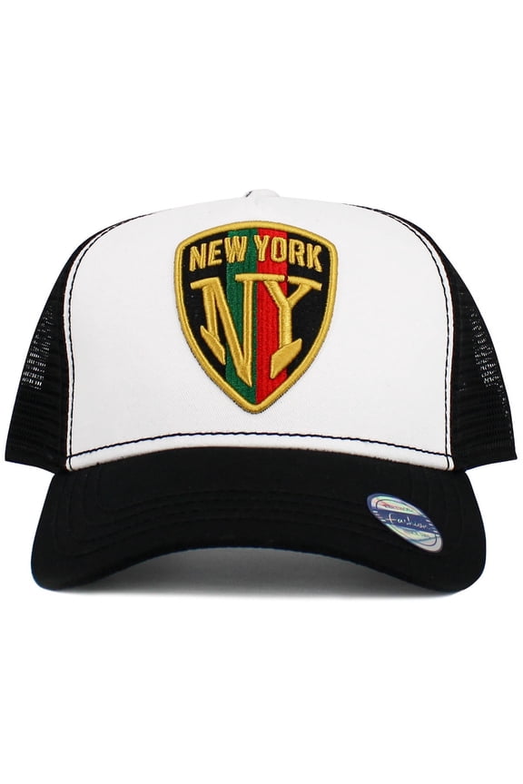 New York Mesh Back Trucker Baseball Cap Hat Snapback