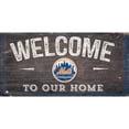 thumbnail image 1 of New York Mets 11'' x 19'' Welcome To Our Home Sign, 1 of 1