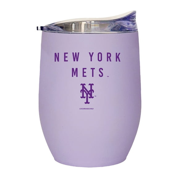 New York Mets 16oz. Lavender Soft Touch Curved Tumbler