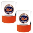 thumbnail image 1 of New York Mets 2-Pack 14oz. Rocks Glass Set with Silcone Grip, 1 of 1