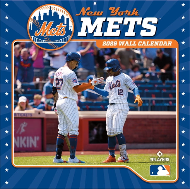 New York Mets 2026 12x12 Team Wall Calendar, (Paperback) - Walmart.com