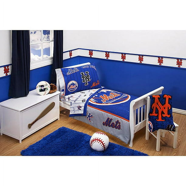 New York Mets 4Piece Toddler Bedding Set