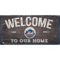 thumbnail image 1 of New York Mets 6'' x 12'' Welcome to Our Home Sign, 1 of 1