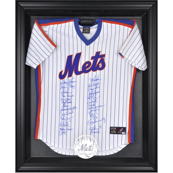 New York Mets Black Framed Logo Jersey Display Case