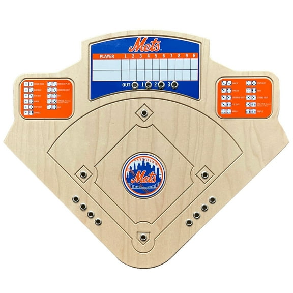 New York Mets Handcrafted Wood Baseball Game