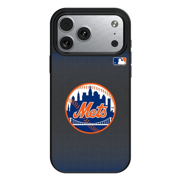 New York Mets Linen Logo iPhone Magnetic Bump Case