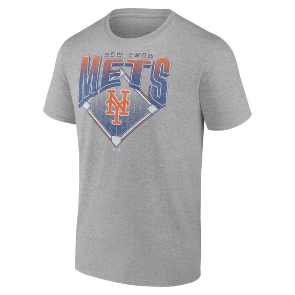 New York Mets MLB Good Slides Men's Crew Neck Short Sleeves T-Shirt