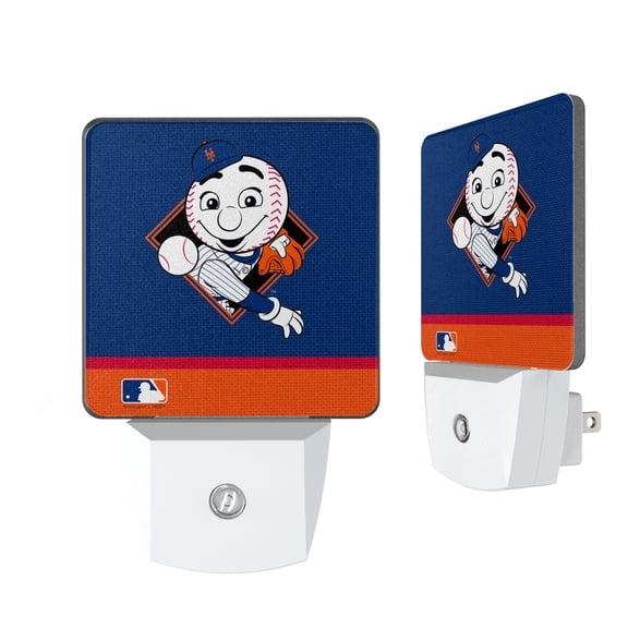 New York Mets Stripe Mascot Nightlight 2-Pack