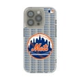 thumbnail image 1 of New York Mets Text Backdrop Clear iPhone Case, 1 of 7