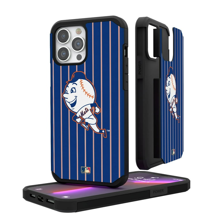 New York Mets iPhone Pinstripe Cooperstown Design Rugged Case - Walmart.com