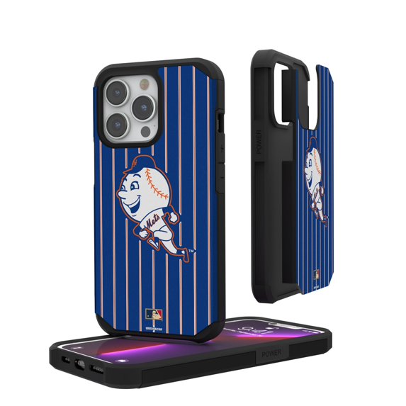 New York Mets iPhone Pinstripe Cooperstown Design Rugged Case