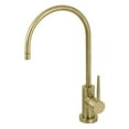 thumbnail image 1 of New York Modern York Single-Handle Cold Water Filtration Faucet, Brushed Brass, 1 of 1