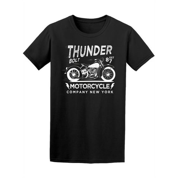 New York Motorcycle Graphic T-Shirt Men -Image by Shutterstock, Male x-Large