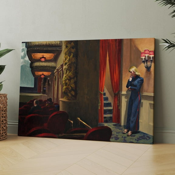 New York Movie 1939 by Edward Hopper Canvas Wall Art Print