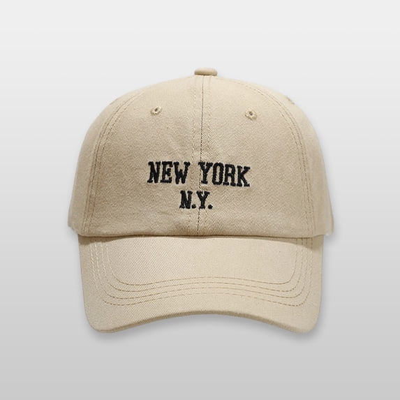 New York N.Y. Embroidered Baseball Cap – Classic Lettering Dad Hat for Women & Men – Soft Top Adjustable Cotton Blend Sun Hat – Unisex Casual Sport Cap for Outdoor, Travel & Daily Wear
