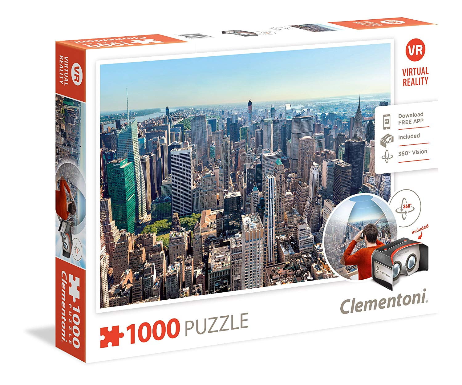 New York, NY 1000 Piece Jigsaw Puzzle with Virtual Reality, Made by ...