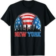 thumbnail image 1 of New York NY Skyline Baseball Vintage Met At Gameday T-Shirt, 1 of 3