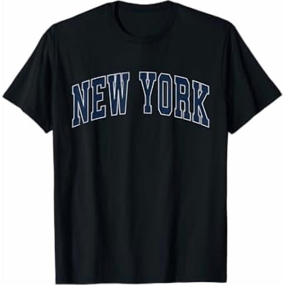 New York NY Vintage Athletic Sports Style 80s 90s T-Shirt
