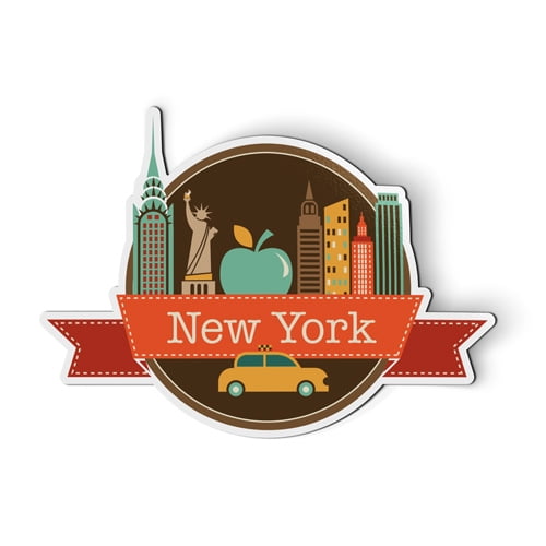 New York NYC - 5" Magnet for Car Locker Refrigerator