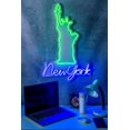 thumbnail image 1 of New York Neon Wall Sign Handmade Customized Led Light Decor - Pink Blue, 1 of 3