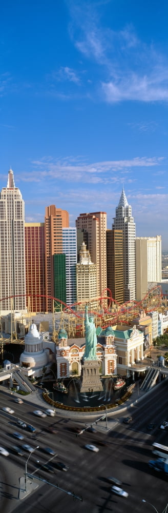 New York New York Casino Las Vegas Nevada Canvas Art - Panoramic Images (36 x 12)