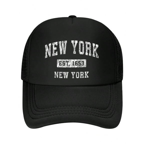 New York New York NY Vintage Established Sports Design Funny MEN WOMEN Baseball Cap