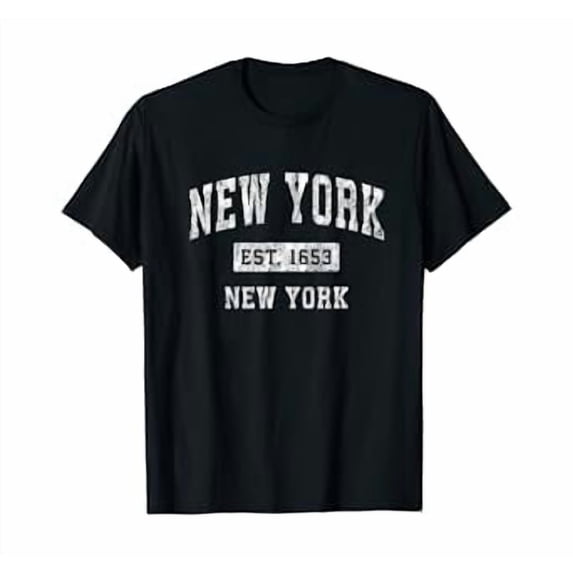 New York New York NY Vintage Established Sports Design T-Shirt