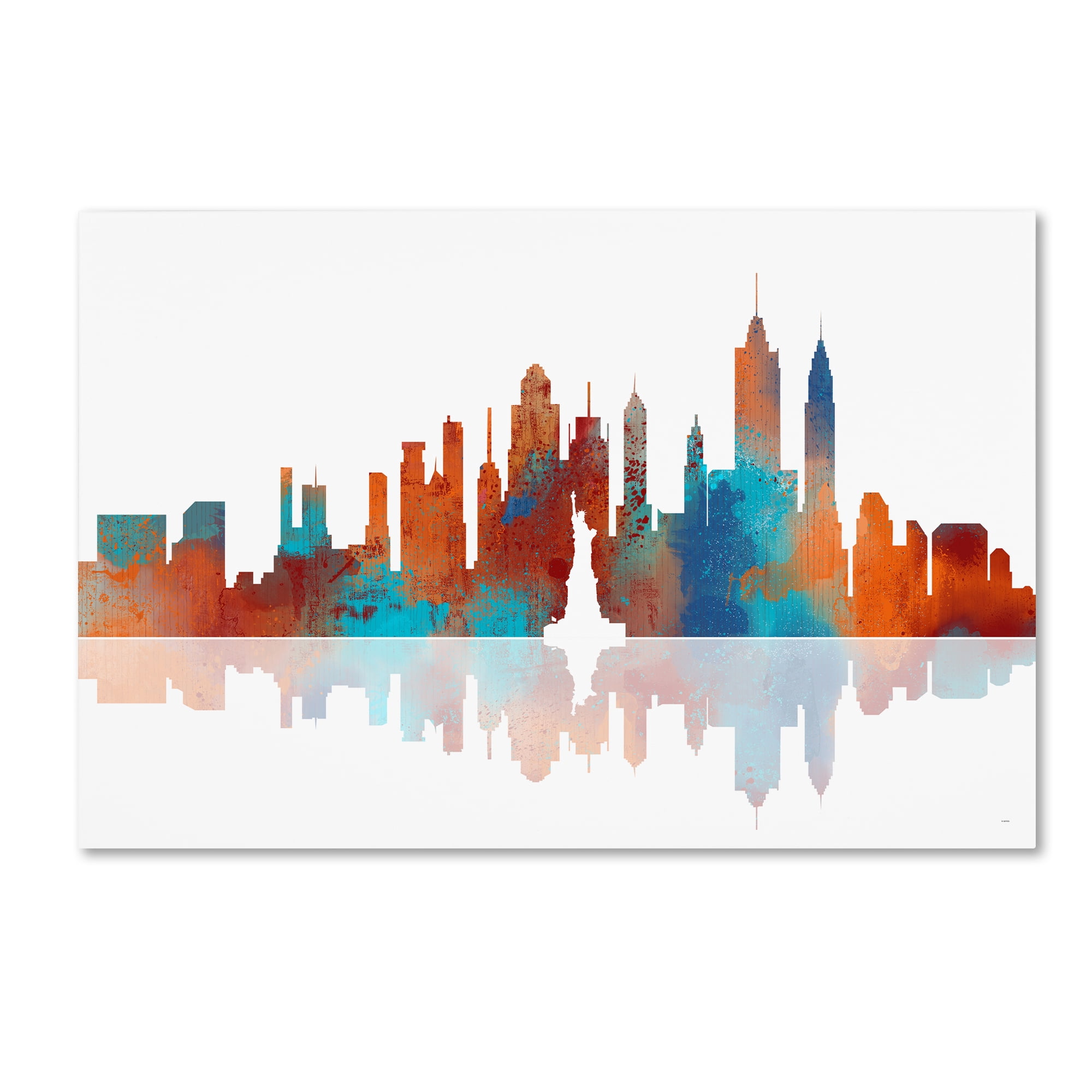 "New York New York Skyline" Canvas Art by Marlene Watson
