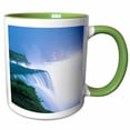 thumbnail image 1 of 3drose, New York, Niagara Falls. American Waterfalls - Us33 Mgi0097 - Mark Gibson, 15oz Two-tone Green Mug, 1 of 6