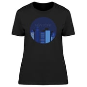 New York Night Sky T-Shirt Men -Image by Shutterstock, Male Large