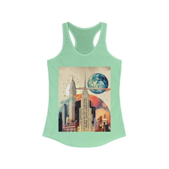 New York Nightlife Wanderlust Dreamer Racerback Tank
