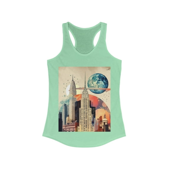 New York Nightlife Wanderlust Dreamer Racerback Tank
