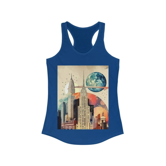 New York Nightlife Wanderlust Dreamer Racerback Tank