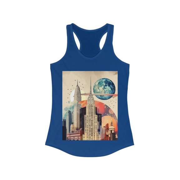 New York Nightlife Wanderlust Dreamer Racerback Tank
