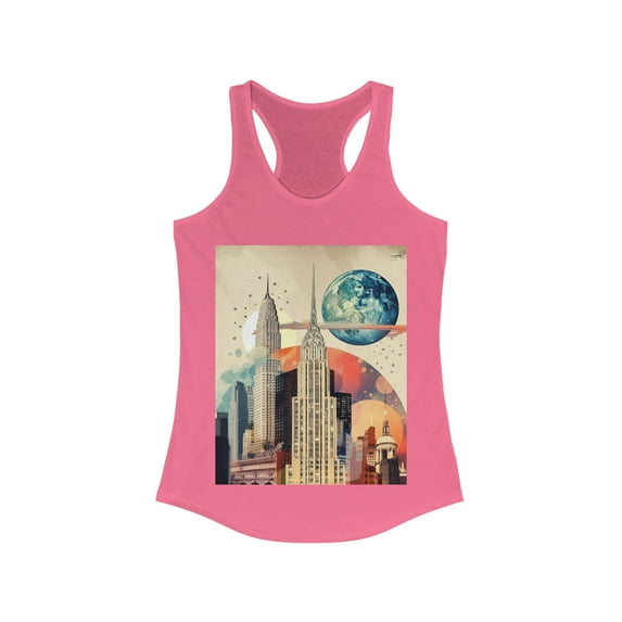 New York Nightlife Wanderlust Dreamer Racerback Tank