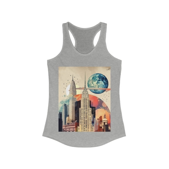 New York Nightlife Wanderlust Dreamer Racerback Tank