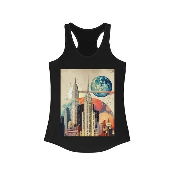 New York Nightlife Wanderlust Dreamer Racerback Tank