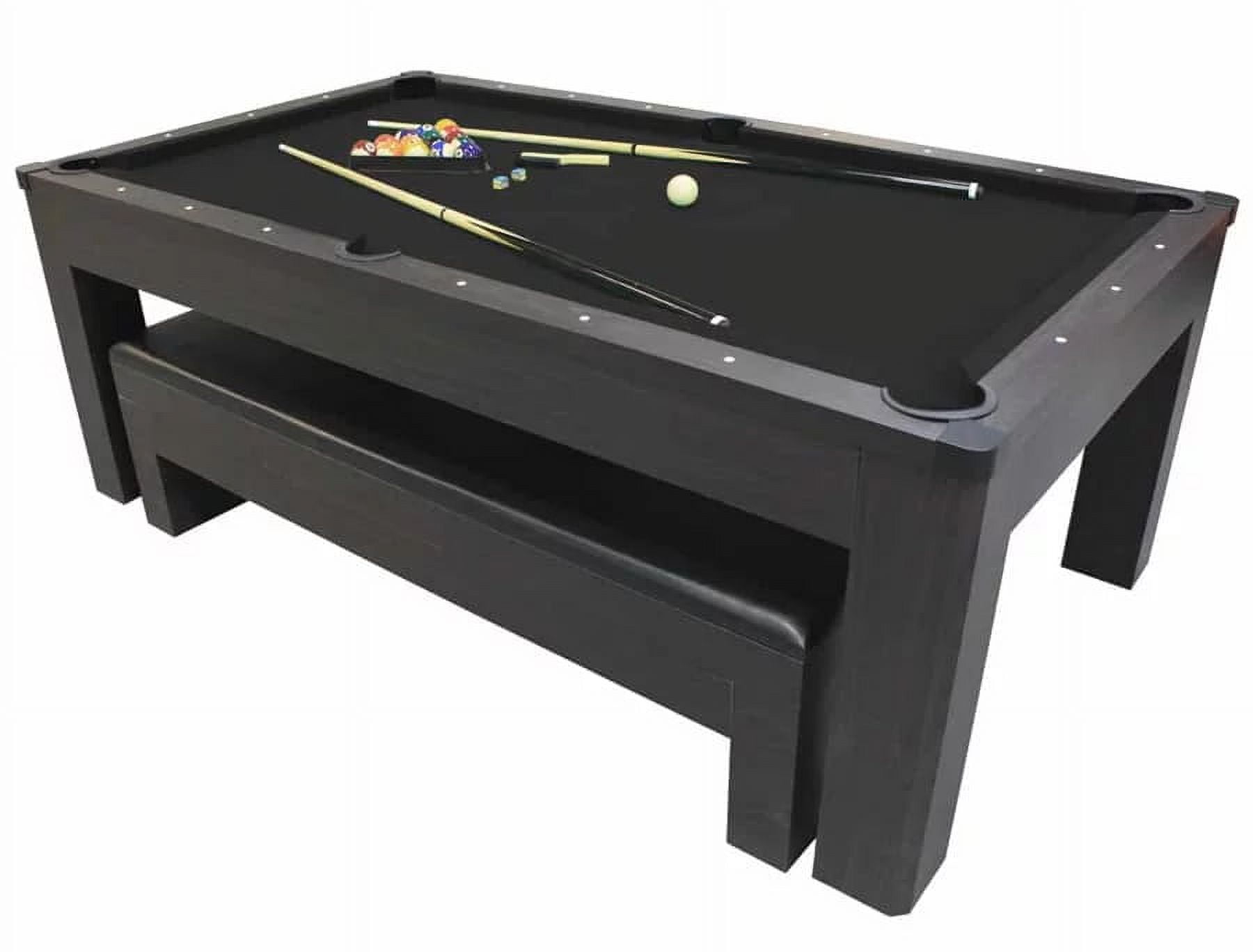7ft Pro-Am Pool Table in Black – D&L Billiards
