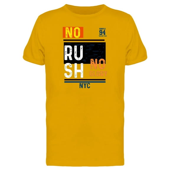 New York No Rush No Glory Tee Men's -Image by Shutterstock