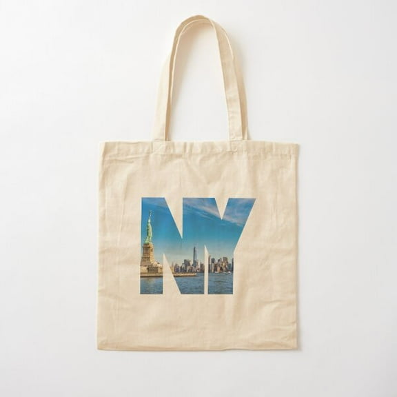 New York Ny City Souvenir Vacation Reminder Cotton Tote Bag Canvas Tote Bag, Family Gift For Mother, Her