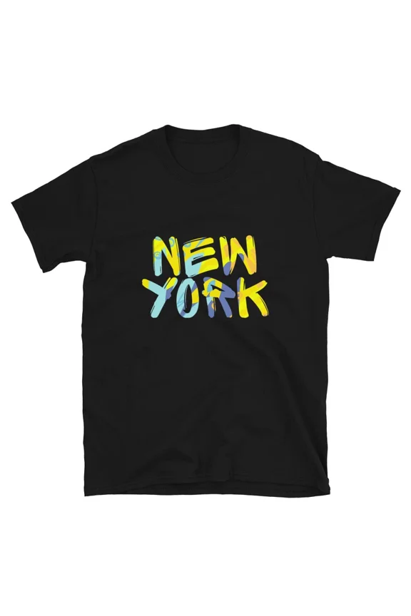 New York Ny Yellow Travel Vacation Souvenir Gift Top Tee TShirt,for men and women up to 5XL