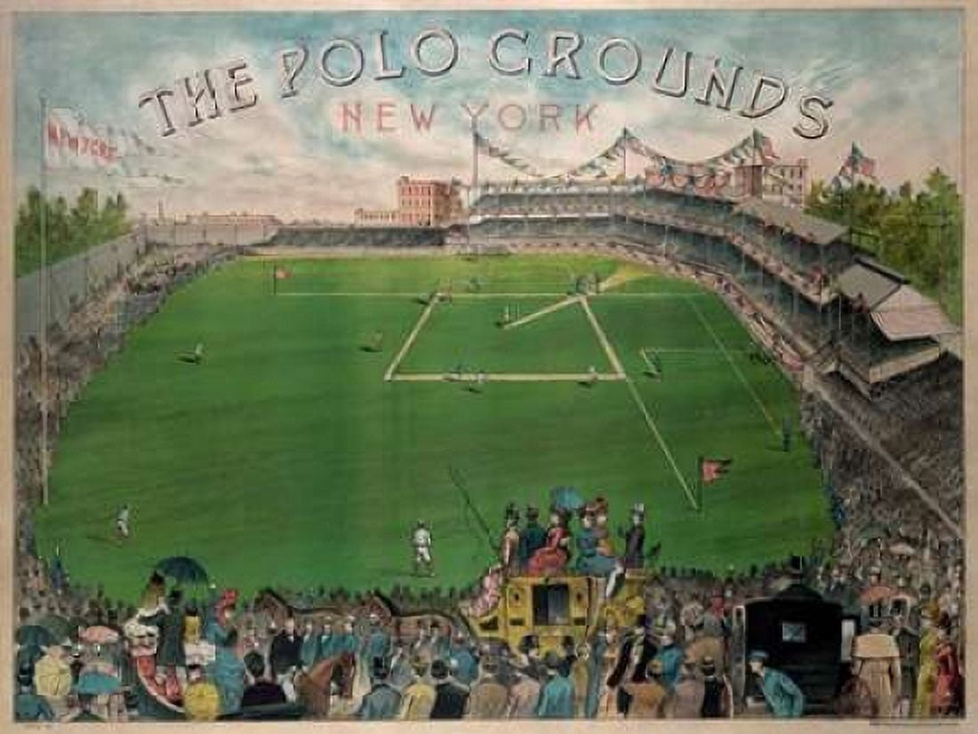 New York Polo Grounds Canvas Art - Vintage Sports (18 x 24)